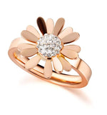 Pavé Daisy Flower Ring.